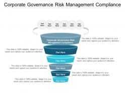Corporate governance risk management compliance ppt powerpoint presentation gallery layout cpb