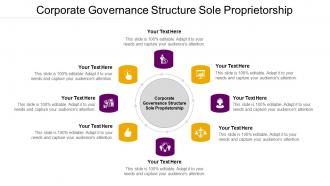 Corporate Governance Structure Sole Proprietorship Ppt Powerpoint Presentation Outline Diagrams Cpb