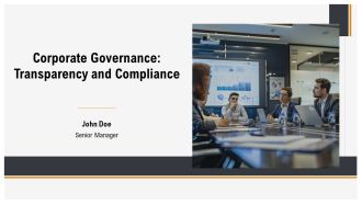 Corporate Governance Transparency And Compliance PPT Designs AT