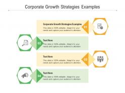Corporate growth strategies examples ppt powerpoint presentation show background image cpb
