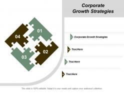 Corporate growth strategies ppt powerpoint presentation file slideshow cpb