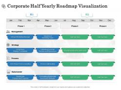 Corporate half yearly roadmap visualization