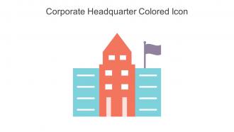Corporate Headquarter Colored Icon In Powerpoint Pptx Png And Editable Eps Format