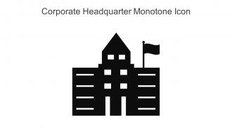 Corporate Headquarter Monotone Icon In Powerpoint Pptx Png And Editable Eps Format