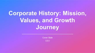 Corporate History Mission Values And Growth Journey PPT Presentation AT