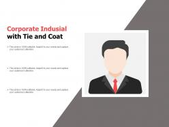 Corporate indusial with tie and coat