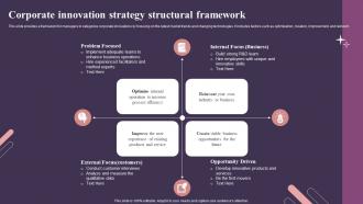 Corporate Innovation Strategy Structural Framework