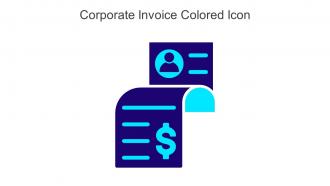 Corporate Invoice Colored Icon In Powerpoint Pptx Png And Editable Eps Format