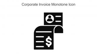 Corporate Invoice Monotone Icon In Powerpoint Pptx Png And Editable Eps Format
