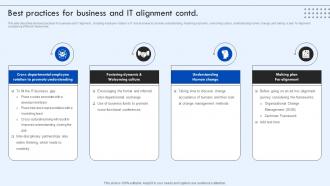 Corporate IT Alignment Best Practices For Business And IT Alignment Ppt Rules