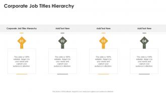Corporate Job Titles Hierarchy In Powerpoint And Google Slides Cpb