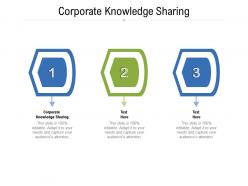 Corporate knowledge sharing ppt powerpoint presentation inspiration show cpb