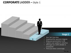 Corporate ladder style 1 powerpoint presentation slides