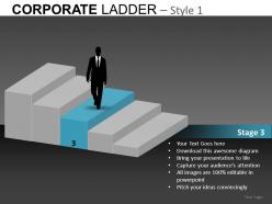 Corporate ladder style 1 powerpoint presentation slides db