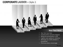 Corporate ladder style 2 powerpoint presentation slides
