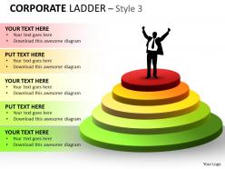 Corporate ladder style with 5 stages