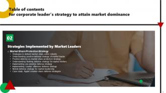 Corporate Leaders Strategy To Attain Market Dominance Powerpoint Presentation Slides Strategy CD Visual Images