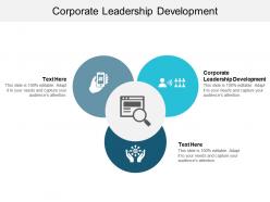 Corporate leadership development ppt powerpoint presentation slides brochure cpb