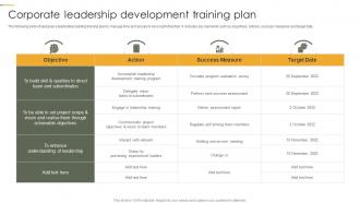 Corporate Leadership Development Training Plan