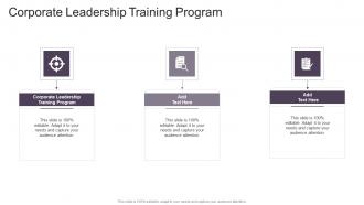 Corporate Leadership Training Program In Powerpoint And Google Slides Cpb