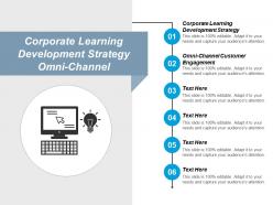 Corporate learning development strategy omni channel customer engagement cpb