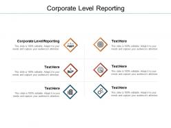 Corporate level reporting ppt powerpoint presentation inspiration backgrounds cpb