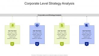 Corporate Level Strategy Analysis In Powerpoint And Google Slides Cpb