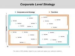 Corporate level strategy ppt powerpoint presentation file smartart cpb