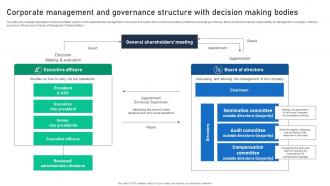 Corporate Management And Governance Structure With Decision Making Bodies
