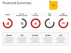 Corporate management financial summary ppt themes