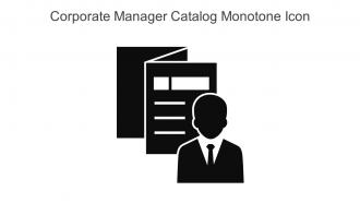 Corporate Manager Catalog Monotone Icon In Powerpoint Pptx Png And Editable Eps Format
