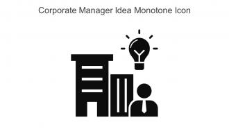 Corporate Manager Idea Monotone Icon In Powerpoint Pptx Png And Editable Eps Format