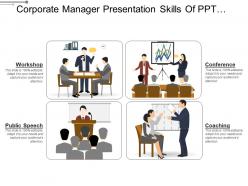 Corporate manager presentation skills of ppt slide