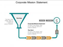 Corporate mission statement ppt powerpoint presentation ideas clipart cpb