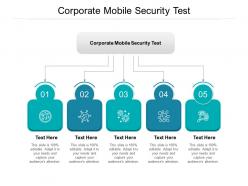 Corporate mobile security test ppt powerpoint presentation gallery mockup cpb