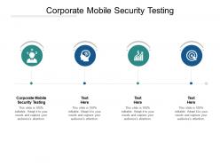 Corporate mobile security testing ppt powerpoint presentation outline slide portrait cpb