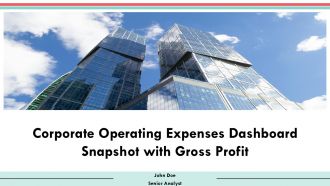 Corporate Operating Expenses Dashboard Snapshot With Gross Profit PPT Slides AT