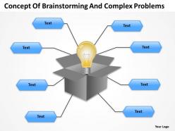 Corporate organizational chart concept of brainstormingand complex problems powerpoint templates 0515