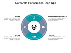 Corporate partnerships start ups ppt powerpoint presentation model layout