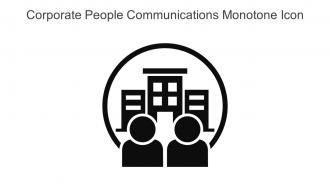 Corporate People Communications Monotone Icon In Powerpoint Pptx Png And Editable Eps Format