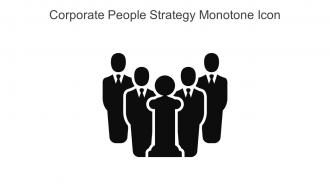 Corporate People Strategy Monotone Icon In Powerpoint Pptx Png And Editable Eps Format