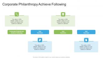 Corporate Philanthropy Achieve Following In Powerpoint And Google Slides Cpb