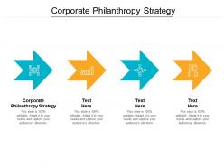 Corporate philanthropy strategy ppt powerpoint presentation outline images cpb