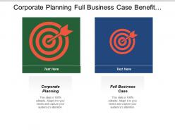 Corporate planning full business case benefit management strategy