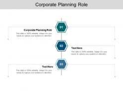 Corporate planning role ppt powerpoint presentation file example file cpb