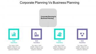 Corporate Planning Vs Business Planning Ppt Powerpoint Presentation Icon Clipart Images Cpb