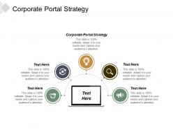 Corporate portal strategy ppt powerpoint presentation infographics outfit cpb