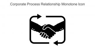 Corporate Process Relationship Monotone Icon In Powerpoint Pptx Png And Editable Eps Format