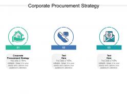 Corporate procurement strategy ppt powerpoint presentation icon background cpb