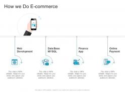 Corporate profiling how we do e commerce ppt designs